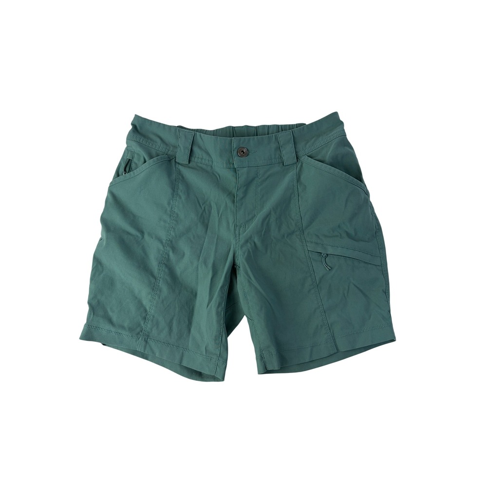 Duluth Trading Dry on the Fly Shorts Womens 2 Hiking 6" Inseam Outdoor Green